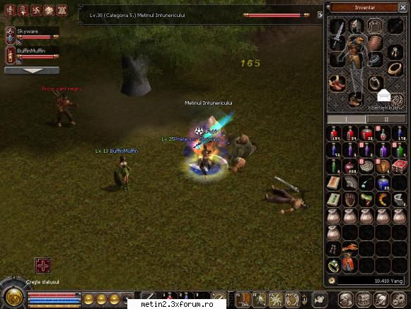 Skyware - Razboinica :) - Aici o poza cu mine distrugand un metin de lv 30 - Despre caracterul tau