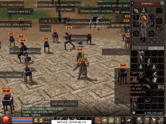 albastru vand armura sura lvl 26+7 500hp