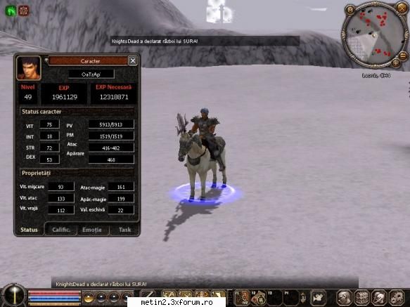 Worrior.....:X - Lvl 49 Ghetar+5 Solzi+4 Coif de fier+7 Papuci de - Despre caracterul tau